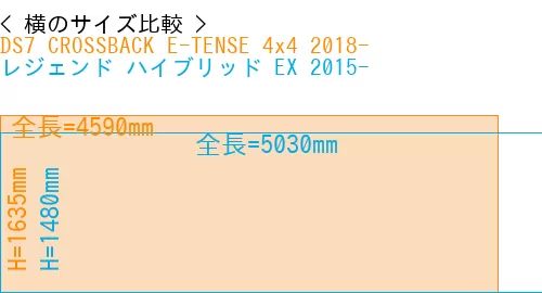 #DS7 CROSSBACK E-TENSE 4x4 2018- + レジェンド ハイブリッド EX 2015-
